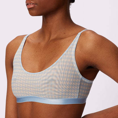 Luxe Mesh Scoop Bralette | Silky Mesh (Eightball)
