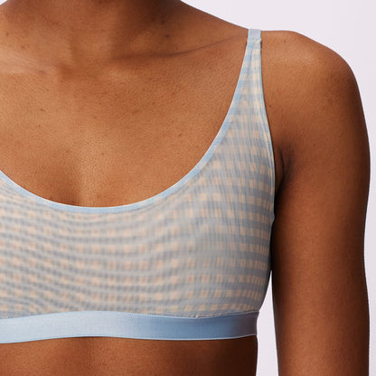 Luxe Mesh Scoop Bralette | Silky Mesh (Eightball)