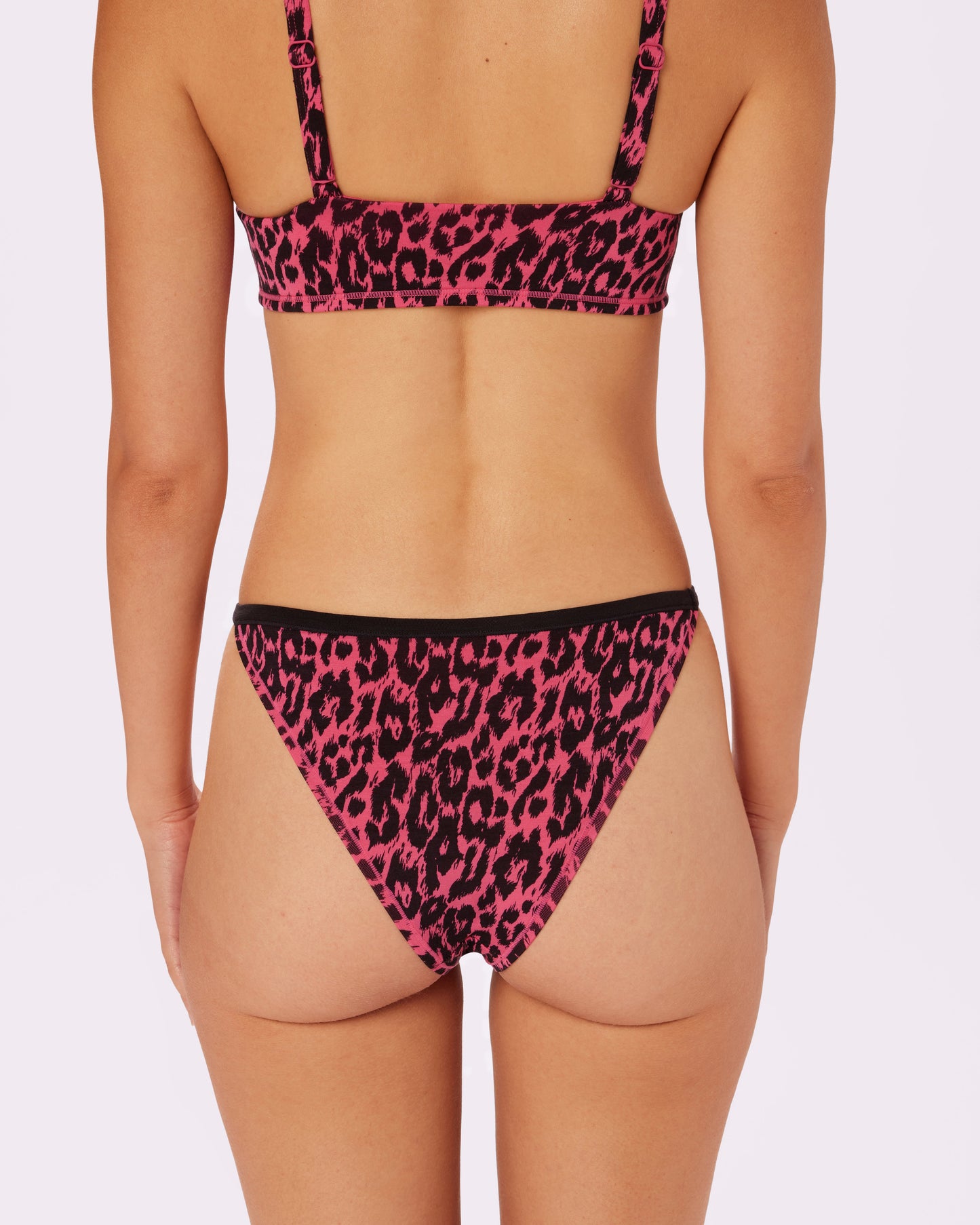 Betsey Johnson Vintage Rosette String Cheeky | New:Cotton (Electric Leopard)