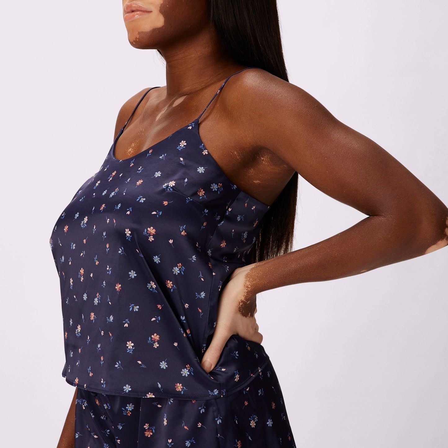 Dream Scoop Cami | Luxe Satin | Archive (Midnight Blooms)
