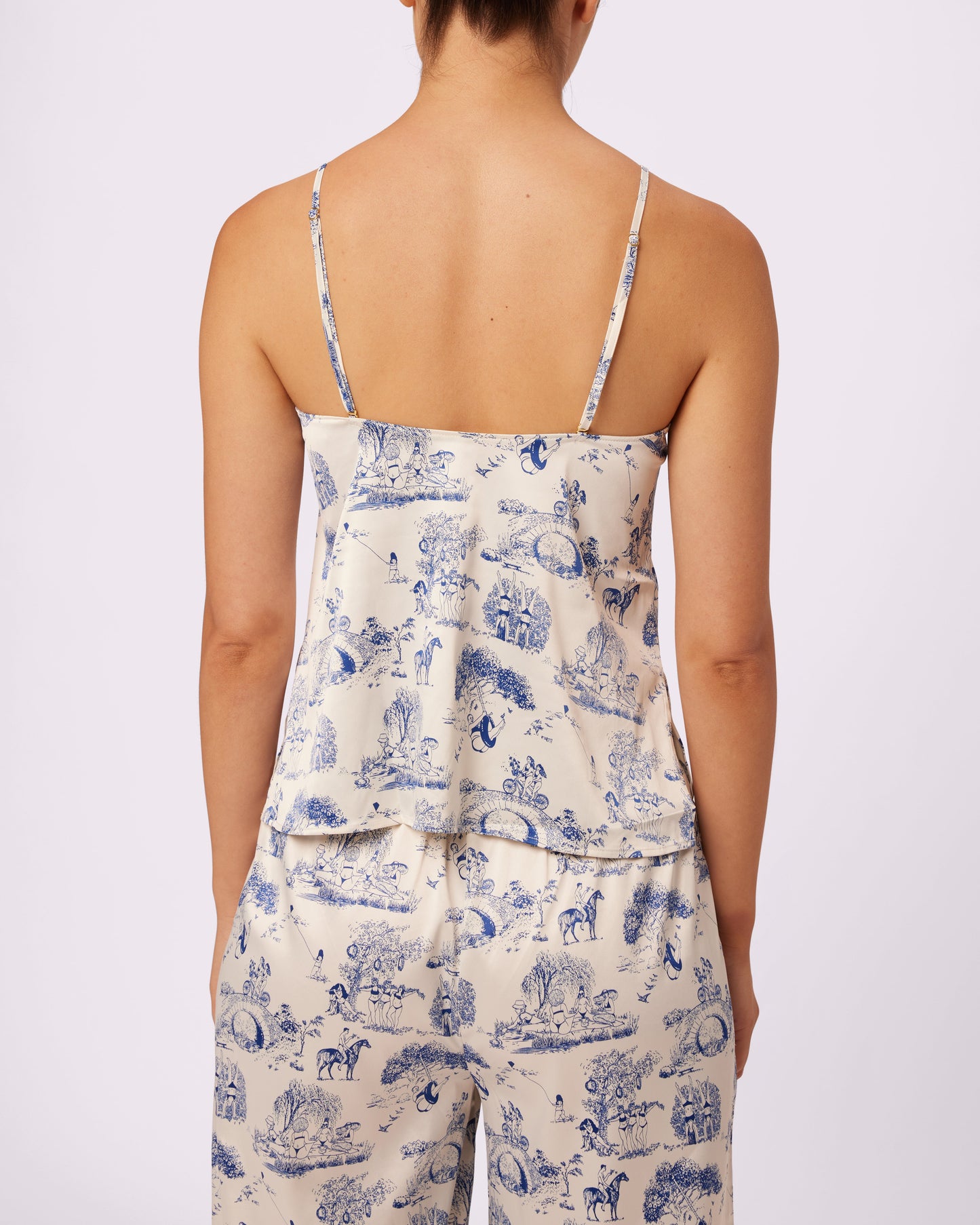 Dream Scoop Cami | Luxe Satin (Toile Cloud)
