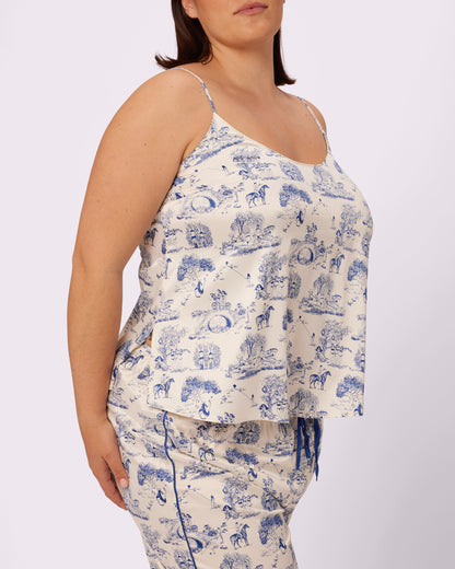 Dream Scoop Cami | Luxe Satin (Toile Cloud)