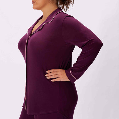 Cloud Longsleeve Button Up | SuperSoft | Archive (Violette)