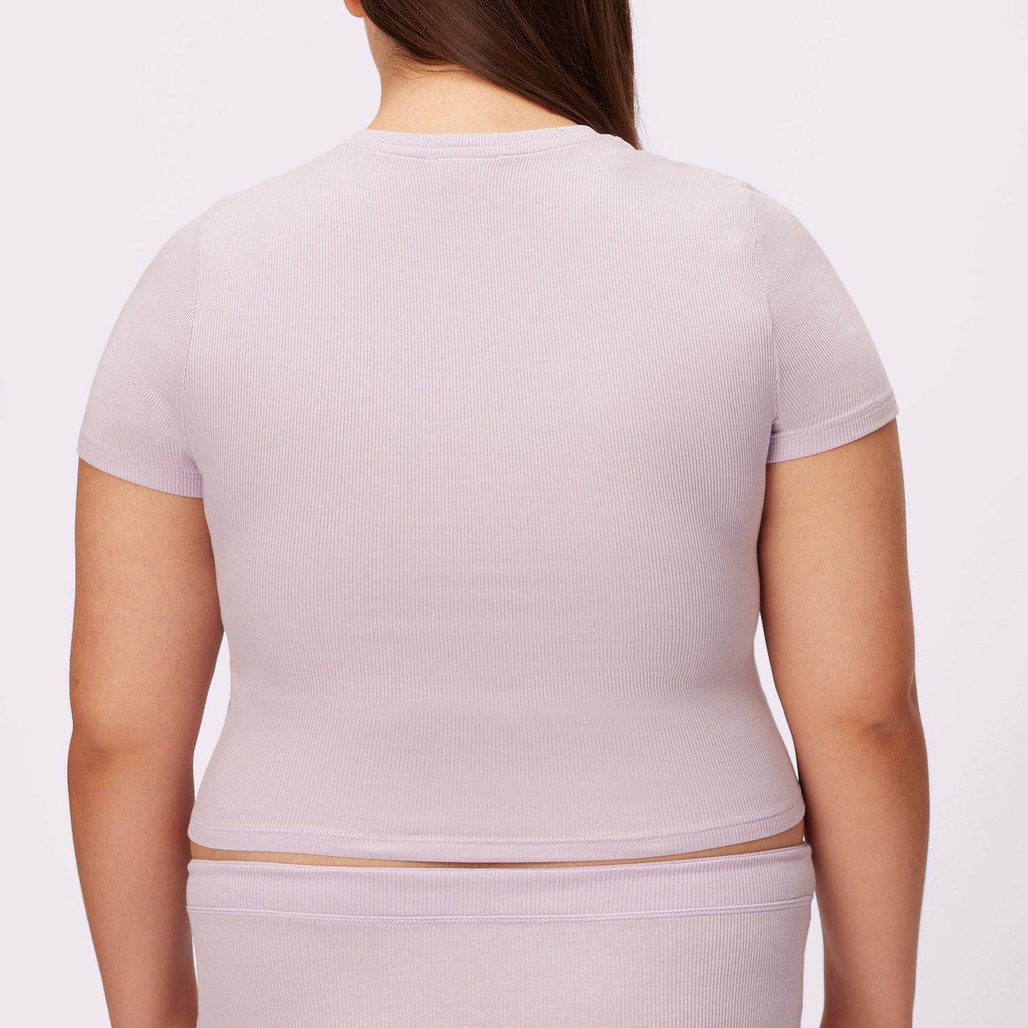 Lush Sculpt Crop Tee | Lush Rib | Archive (Mist)