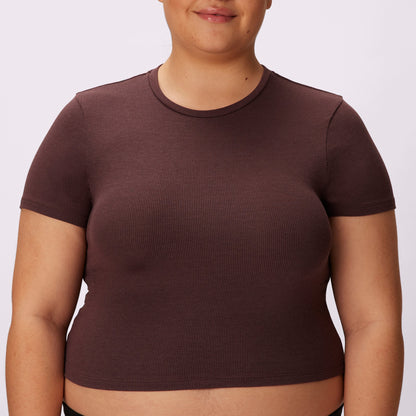 Lush Sculpt Crop Tee | Lush Rib | Archive (Pony)