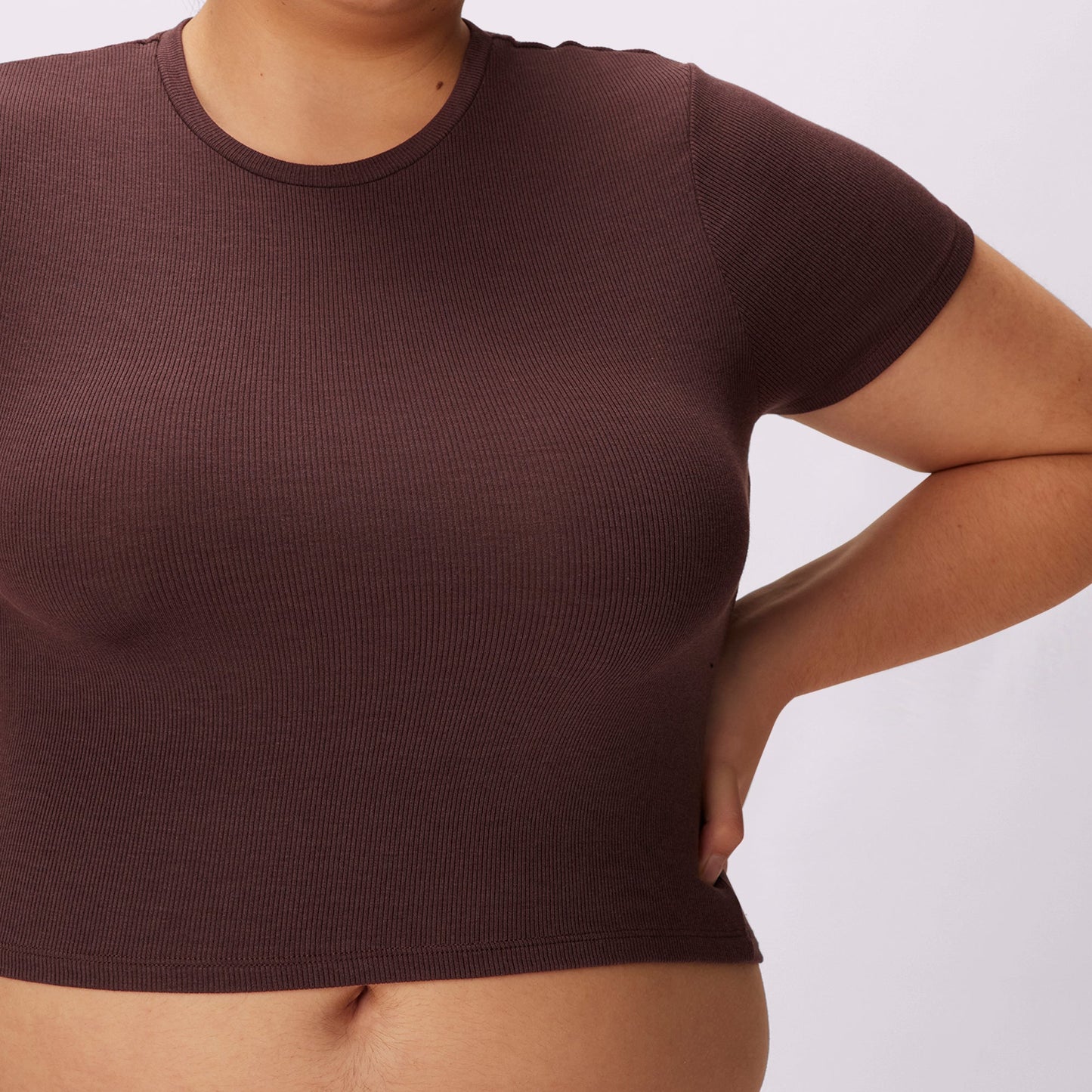 Lush Sculpt Crop Tee | Lush Rib | Archive (Pony)
