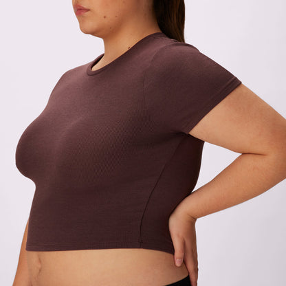 Lush Sculpt Crop Tee | Lush Rib | Archive (Pony)