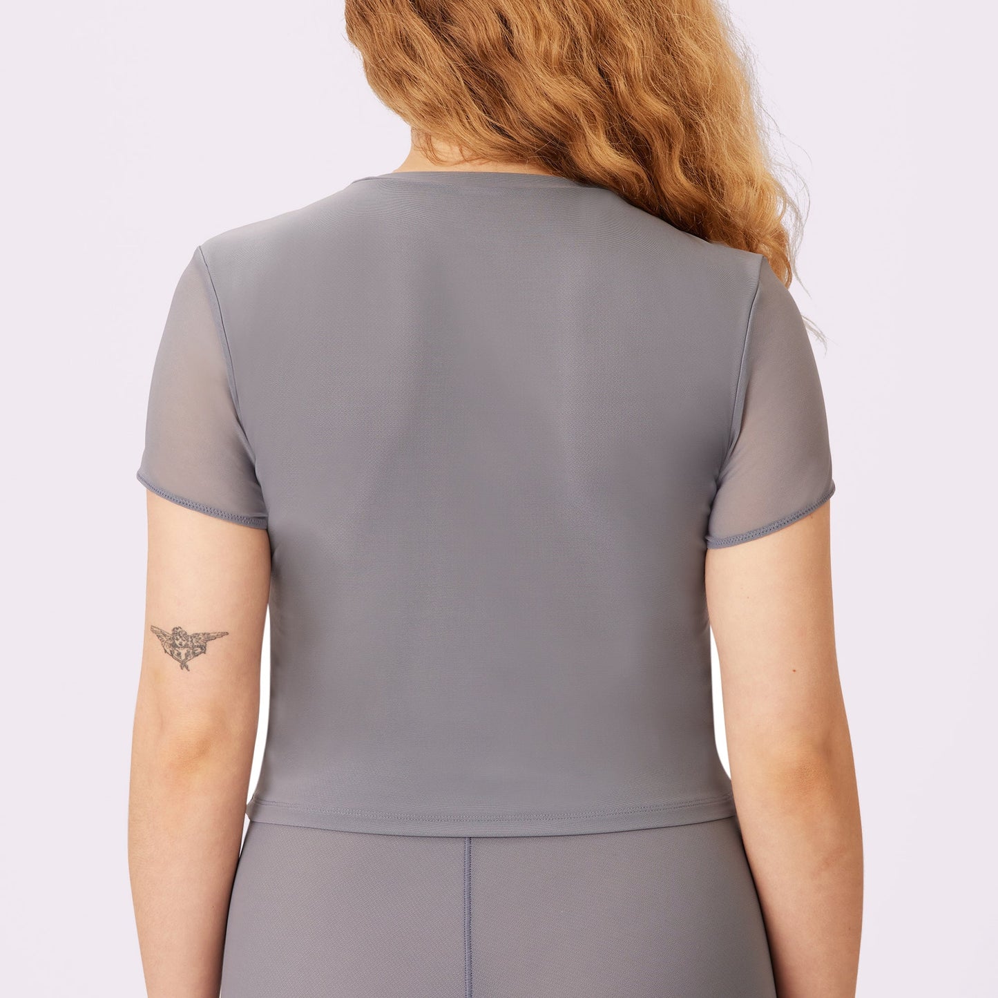 Day to Night Crop Tee | Silky Mesh | Archive ( Steam)