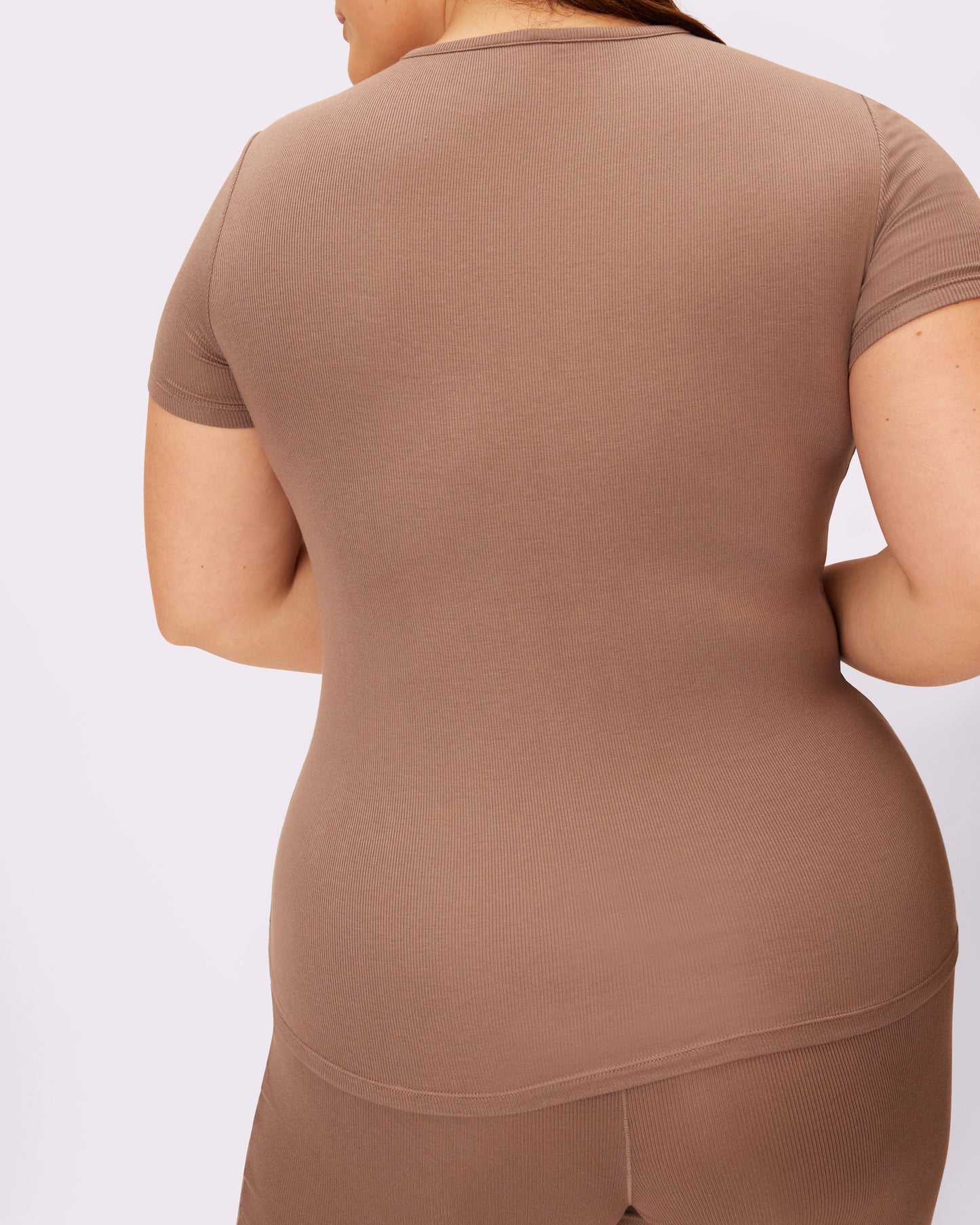 Comfort Rib Short Sleeve | Lush Rib  | Archive (Truffle)