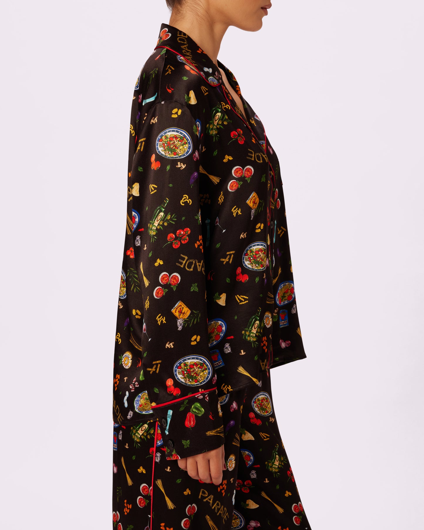 Luxe Dreams Long Sleeve Button Up | Plush Satin (Dinner Party)