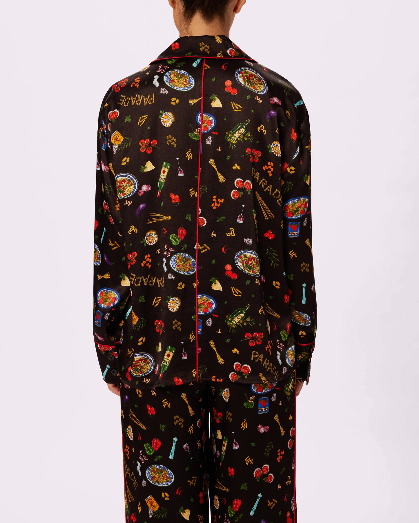 Luxe Dreams Long Sleeve Button Up | Plush Satin (Dinner Party)