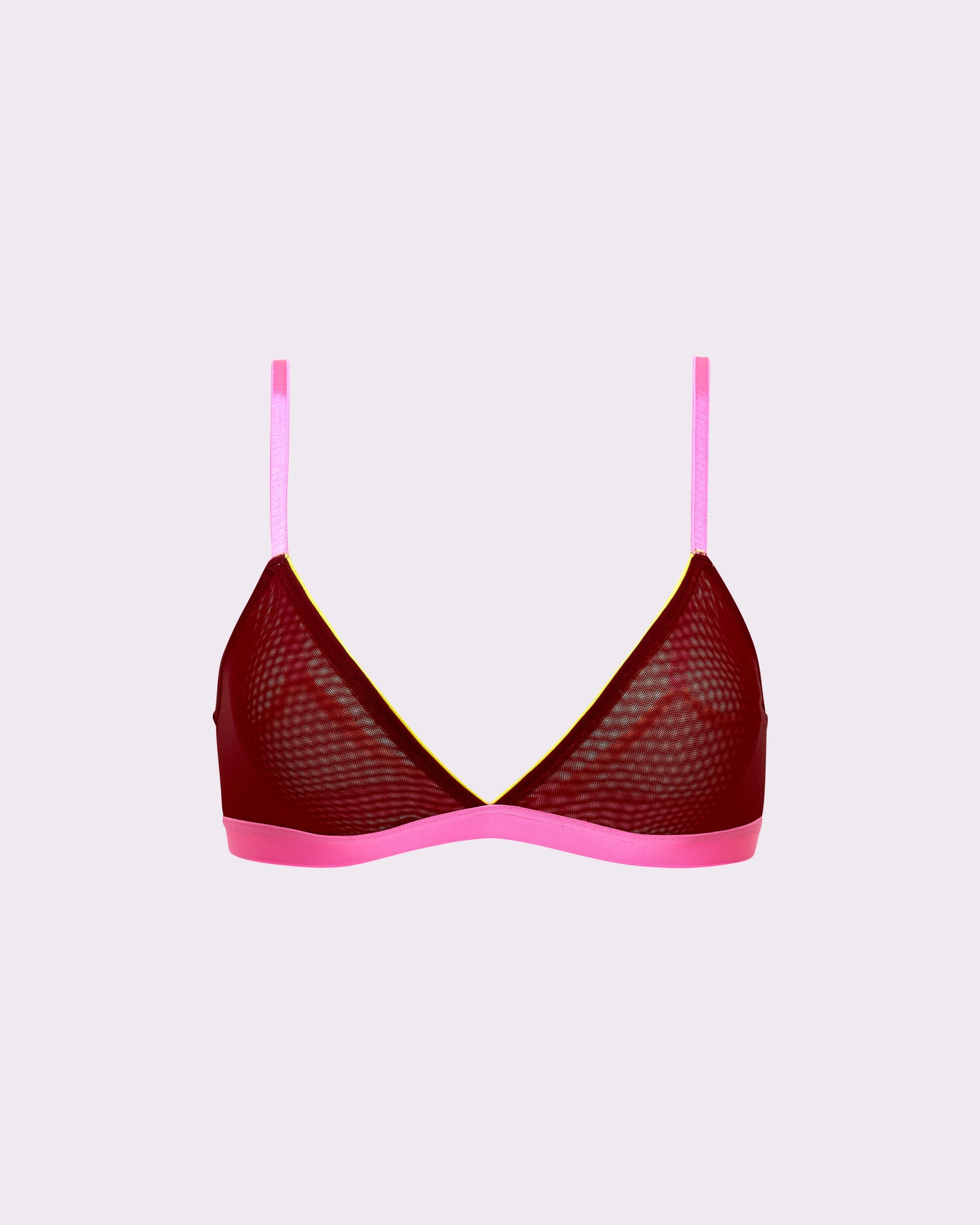 Triangle Bralette | Silky Mesh (Shockwave)