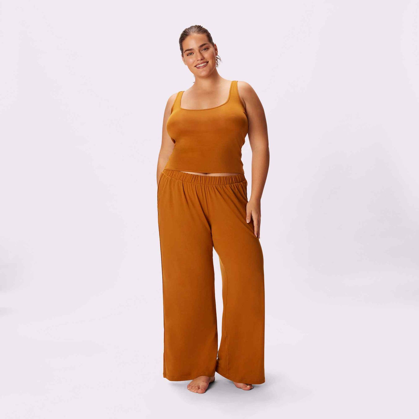 Cloud Sleep Pocket Pant | SuperSoft (Crushed Berry Plaid)