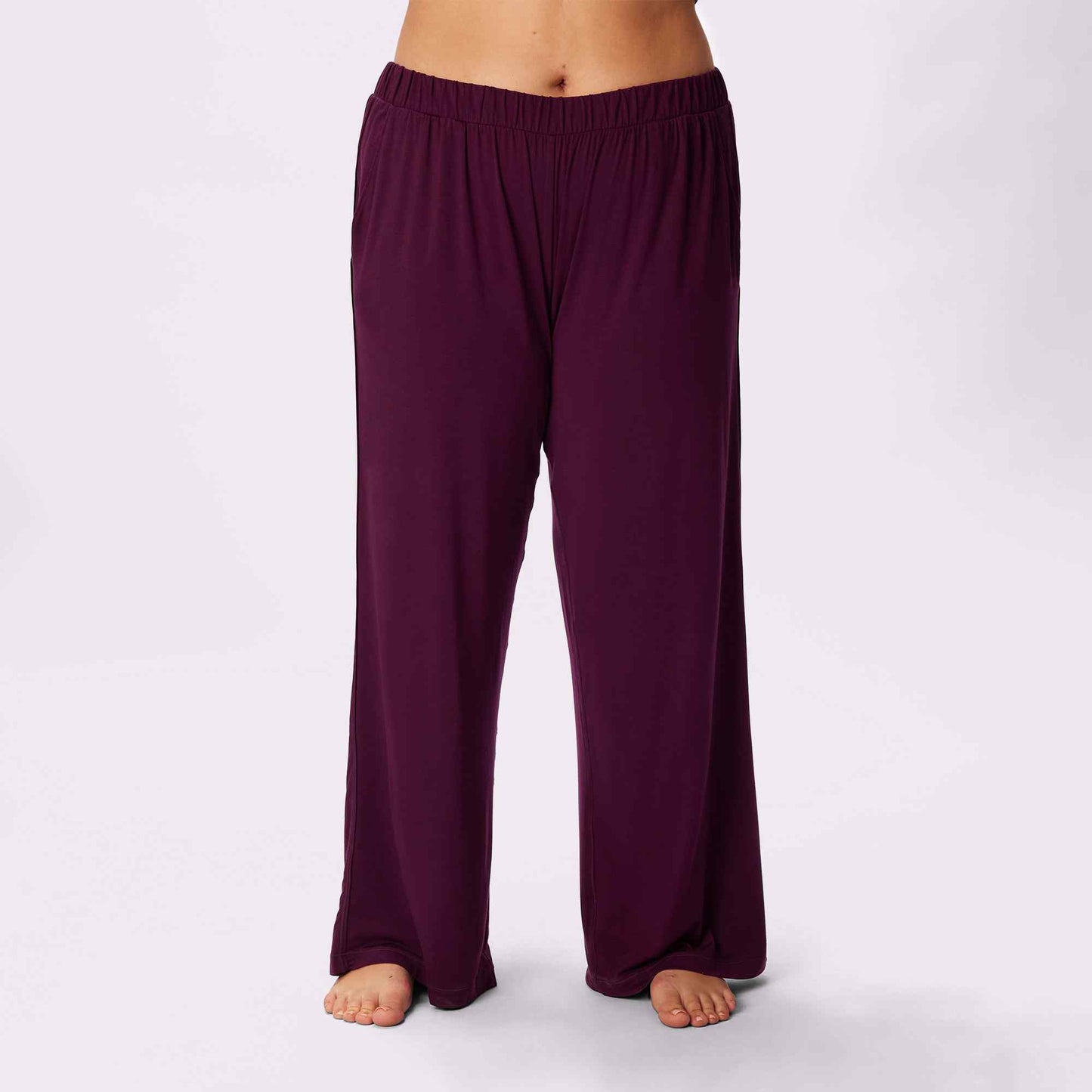 Cloud Sleep Pocket Pant | SuperSoft (Crushed Berry Plaid)
