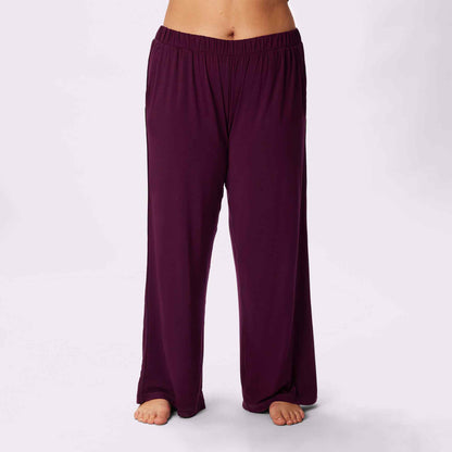 Cloud Sleep Pocket Pant | SuperSoft (Crushed Berry Plaid)