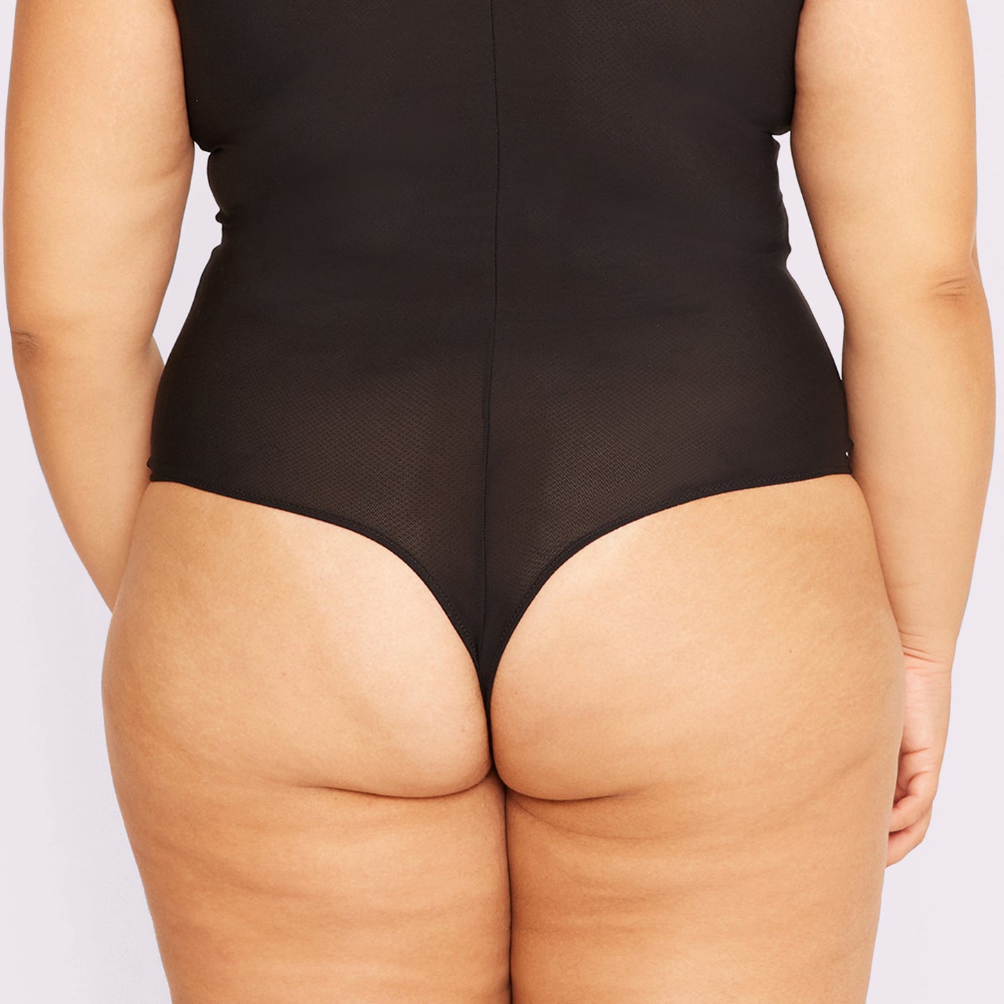 Luxe Sleeveless Bodysuit | Silky Mesh (Eightball)