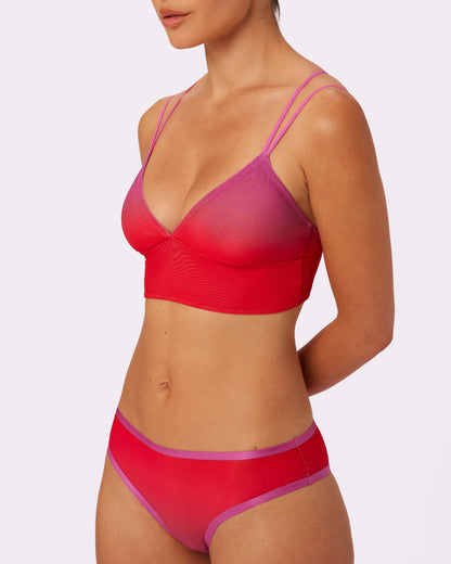 Strappy Longline Bralette | Silky Mesh | Archive (Mars Retrograde)