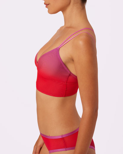 Strappy Longline Bralette | Silky Mesh | Archive (Mars Retrograde)