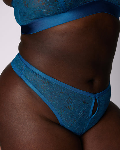 Spider Lace High Rise Thong | Silky Lace | Archive (Mykonos)
