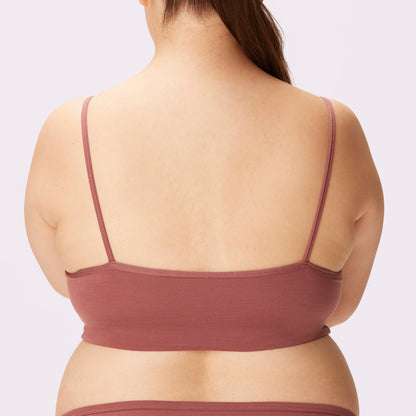 Flirty Lace Touch Scoop Bralette | New:Cotton | Archive (Toasted)
