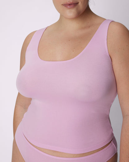 Comfort Rib Scoop Tank | Lush Rib  | Archive (Cupid)