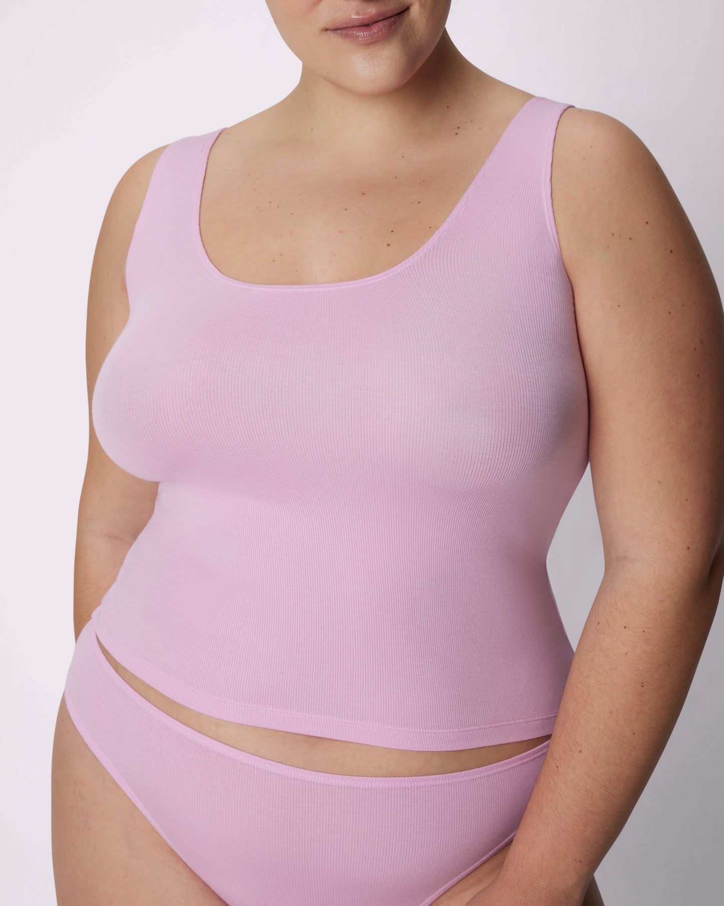 Comfort Rib Scoop Tank | Lush Rib  | Archive (Cupid)