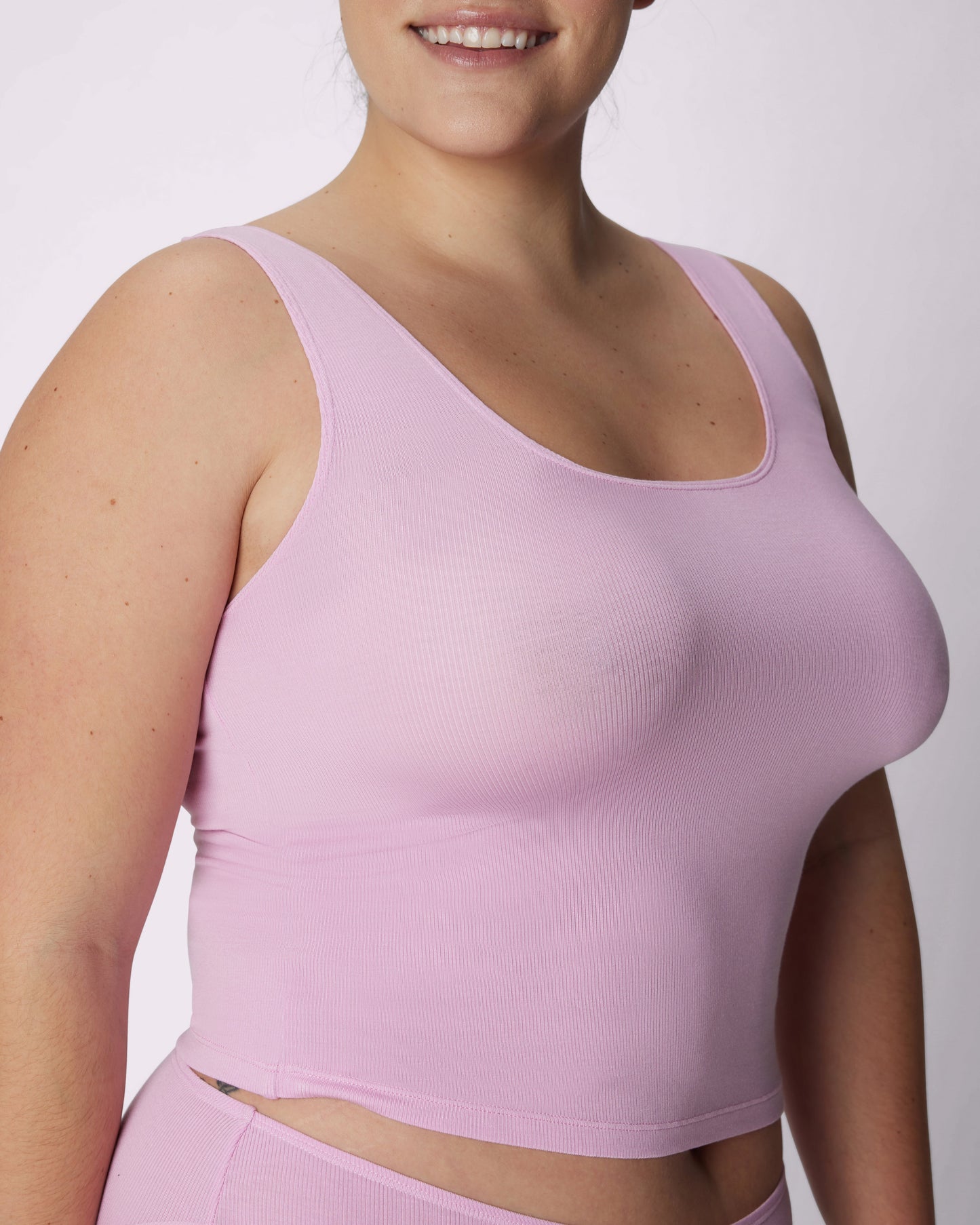 Comfort Rib Scoop Tank | Lush Rib  | Archive (Cupid)