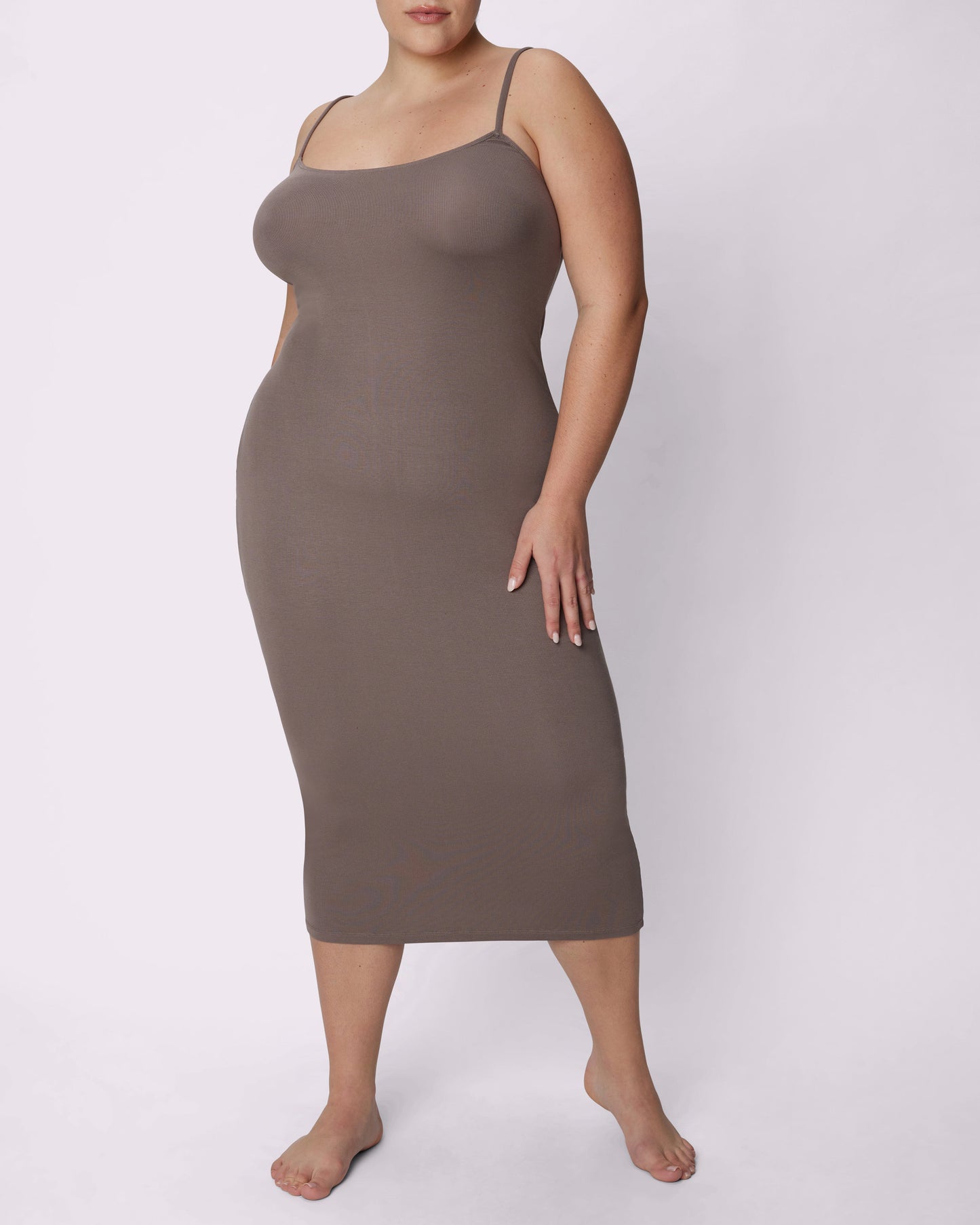 Perfect Rib Dress | Lush Rib | Archive (Truffle)