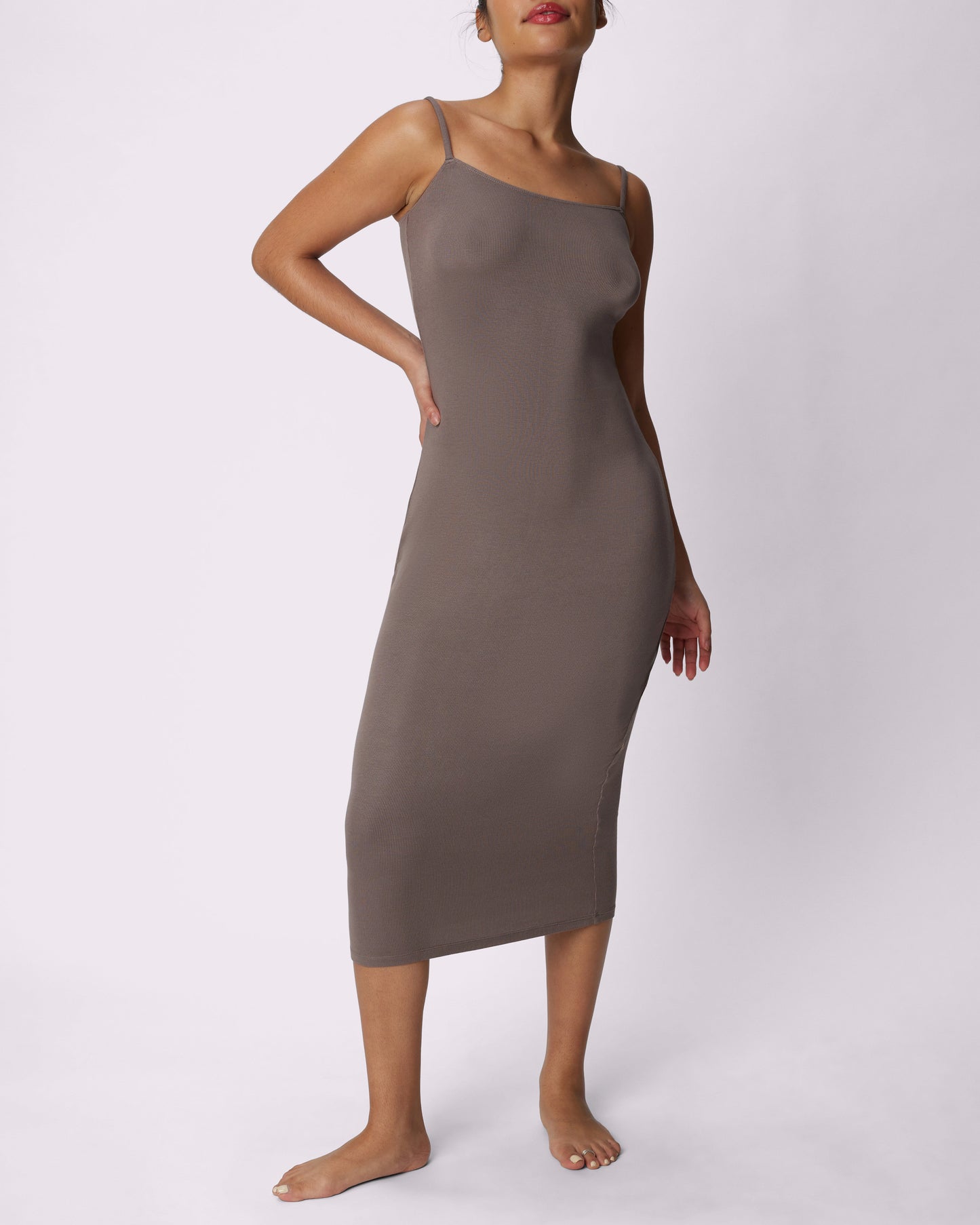 Perfect Rib Dress | Lush Rib | Archive (Truffle)
