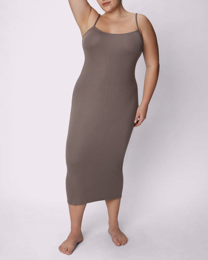 Perfect Rib Dress | Lush Rib | Archive (Truffle)