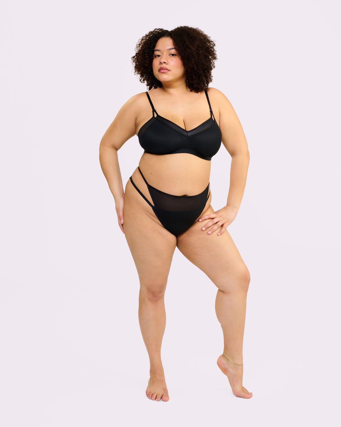 Super Strappy Bralette | Glow Satin (Eightball)