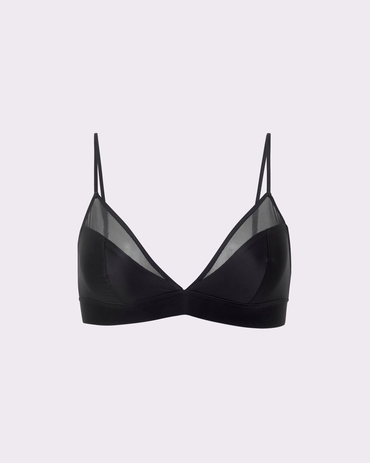 Sheer Radiance Triangle Bralette | Glow Satin (Eightball)