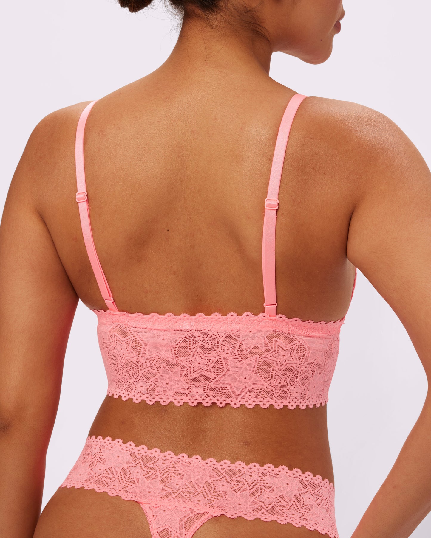 Perfect Lace Triangle Bralette | Soft Lace in Stars | Archive (Dreamhouse)