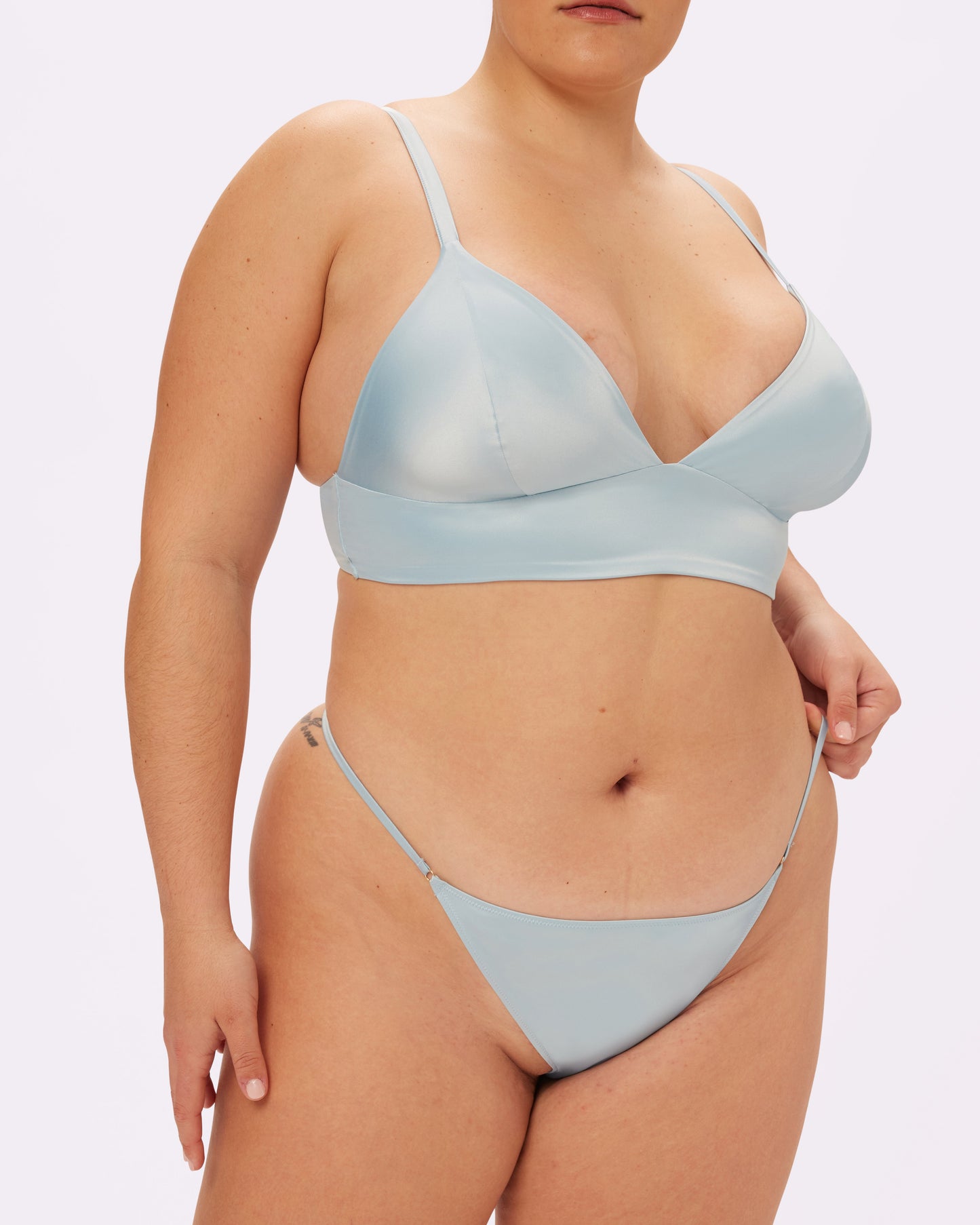 Satin Shine Thong | Glow Satin | Archive (Ethereal)