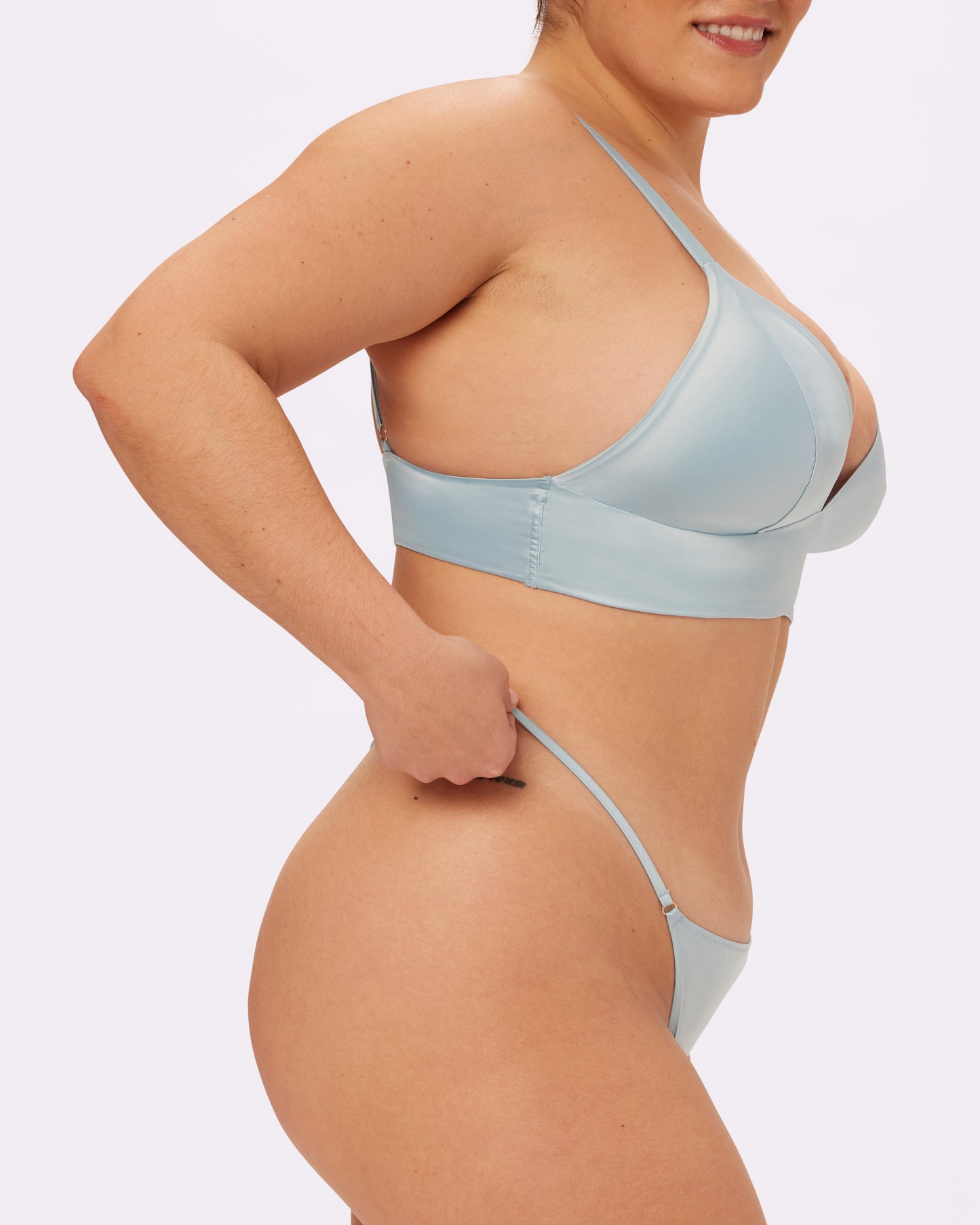 Satin Shine Thong | Glow Satin | Archive (Ethereal)