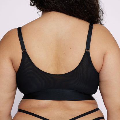 Strappy Triangle Bralette | Silky Mesh | Archive (Eightball)