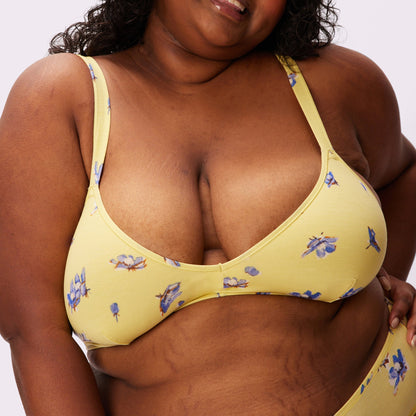 Vintage Soft Triangle Bralette | New:Cotton (Eightball)
