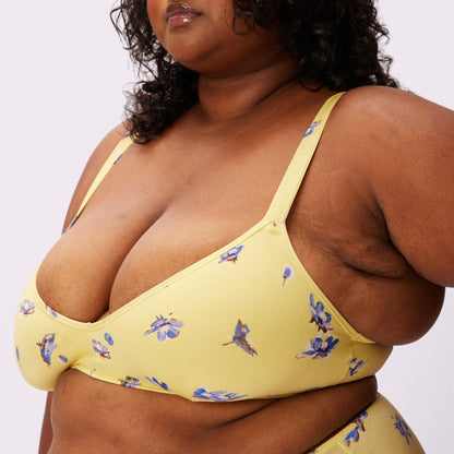 Vintage Soft Triangle Bralette | New:Cotton (Eightball)