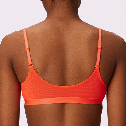 Strappy Triangle Bralette | Silky Mesh  | Archive (Spritz)