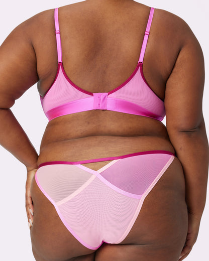 Sexy Layered Mesh Bralette | Silky Mesh (Valentine)