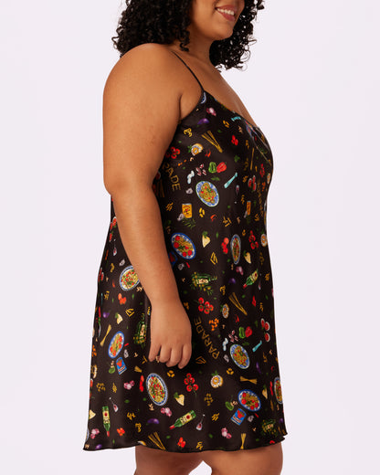 Luxe Sleep Dress | Plush Satin (Dinner Party)