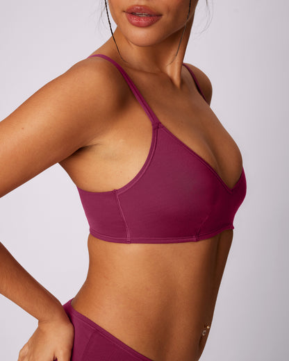 Vintage Soft Triangle Bralette | New:Cotton (Eightball)