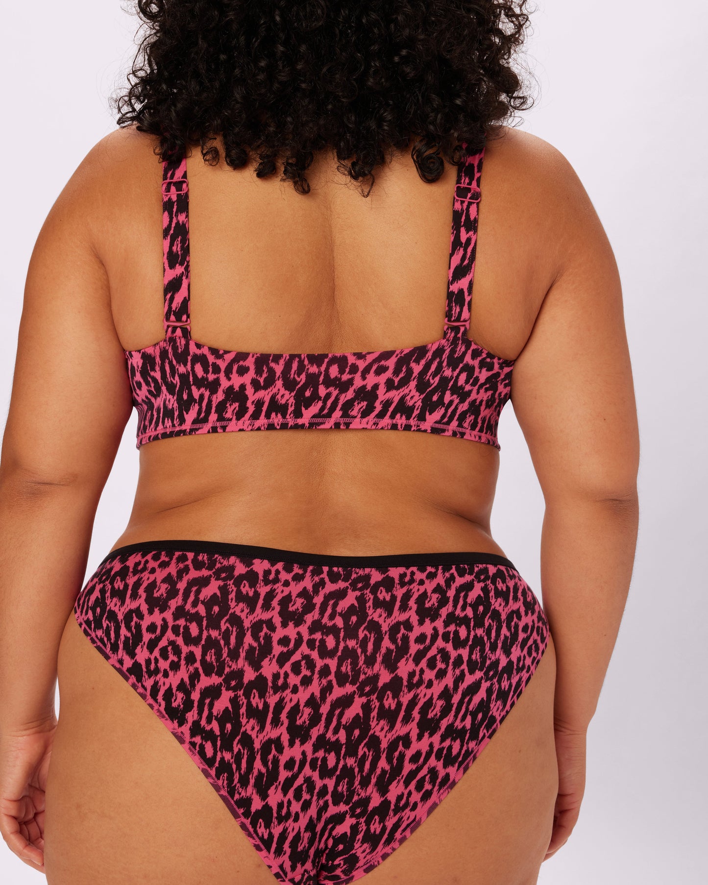 Betsey Johnson Vintage Rosette Triangle Bralette | New:Cotton (Electric Leopard)