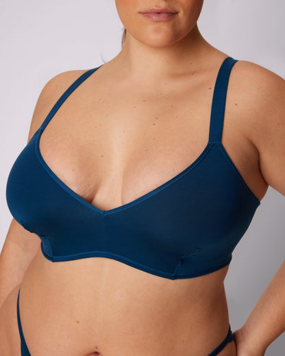 Vintage Soft Triangle Bralette | New:Cotton (Eightball)