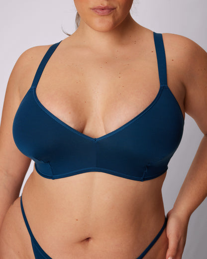 Vintage Soft Triangle Bralette | New:Cotton (Eightball)