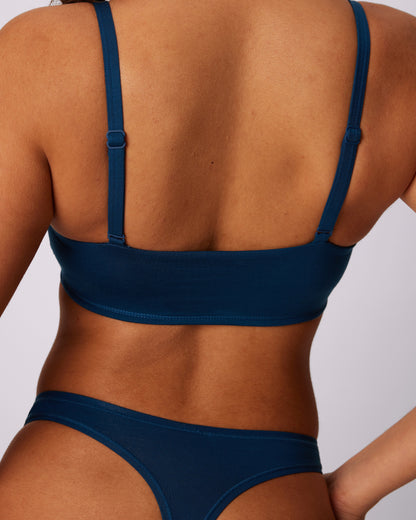 Vintage Soft Triangle Bralette | New:Cotton | Archive (Poseidon)