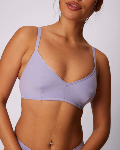 Vintage Soft Triangle Bralette | New:Cotton (Eightball)