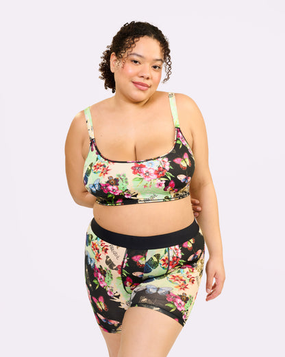 Vintage Soft Scoop Bralette | New:Cotton (Flutter)