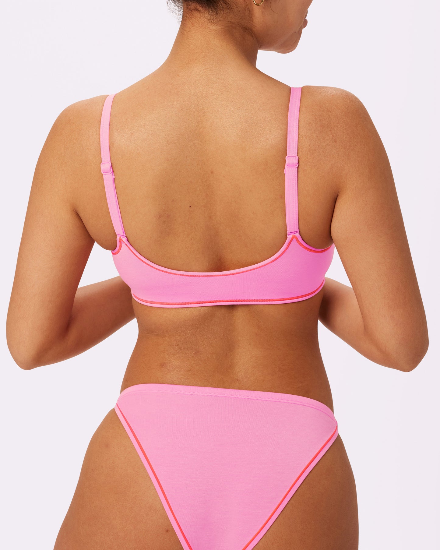 Vintage Soft Scoop Bralette | New:Cotton | Archive (Bubble Gum Pop)