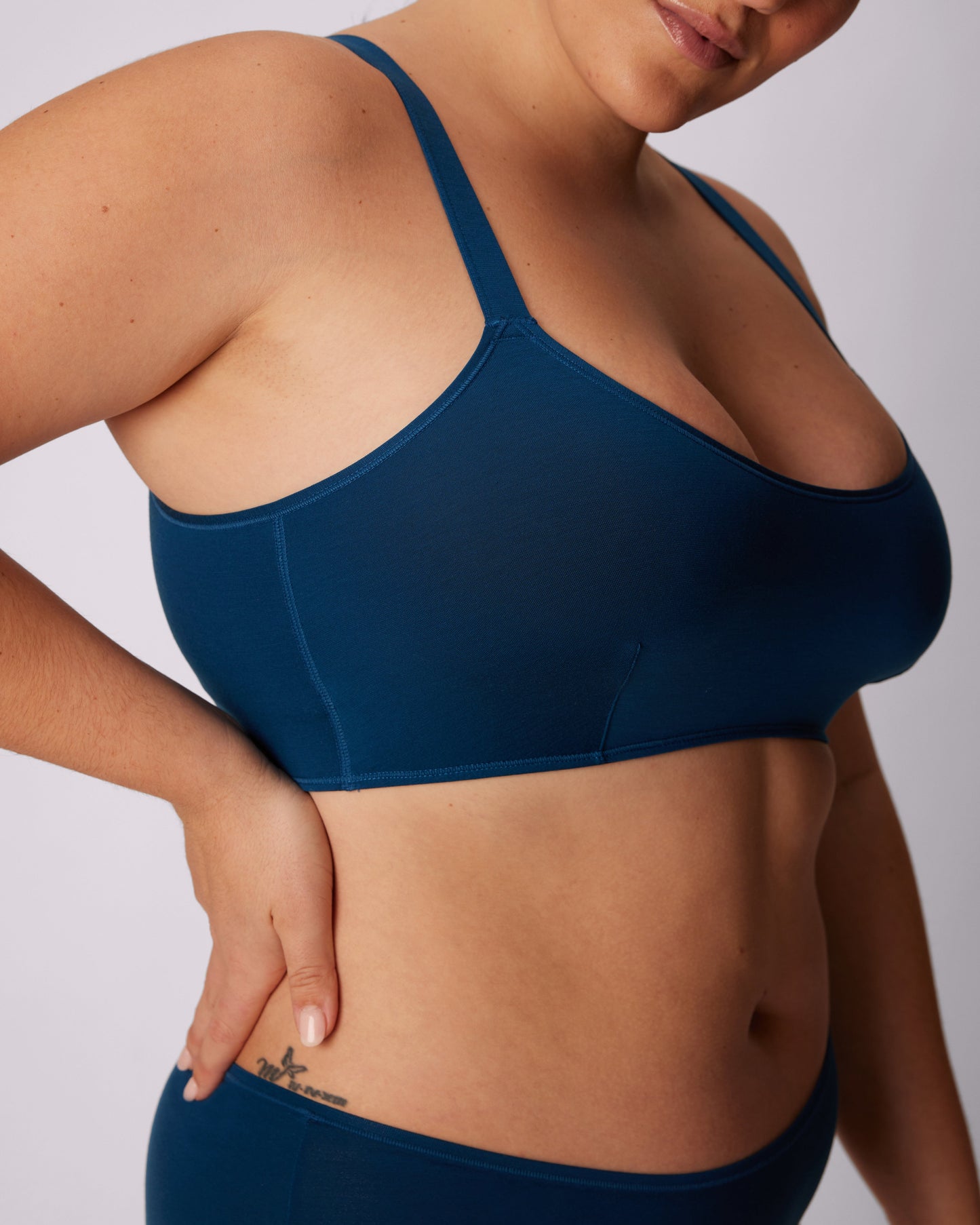 Vintage Soft Scoop Bralette | New:Cotton (Eightball)